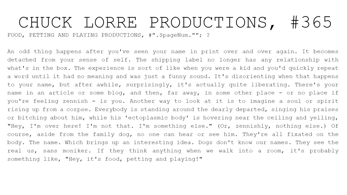 Clp Vanity Cards, Chuck Lorre Vanity Cards Young Sheldon 2020